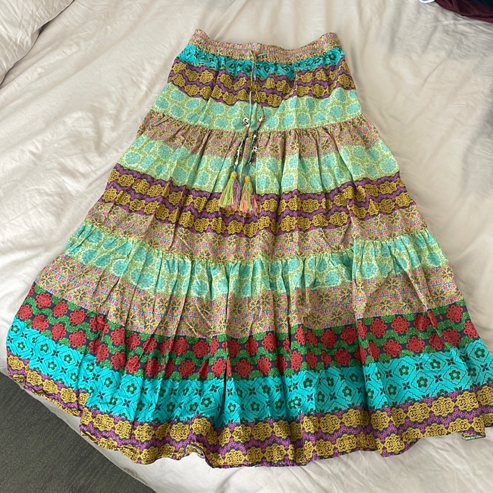 Bohemian maxi skirt